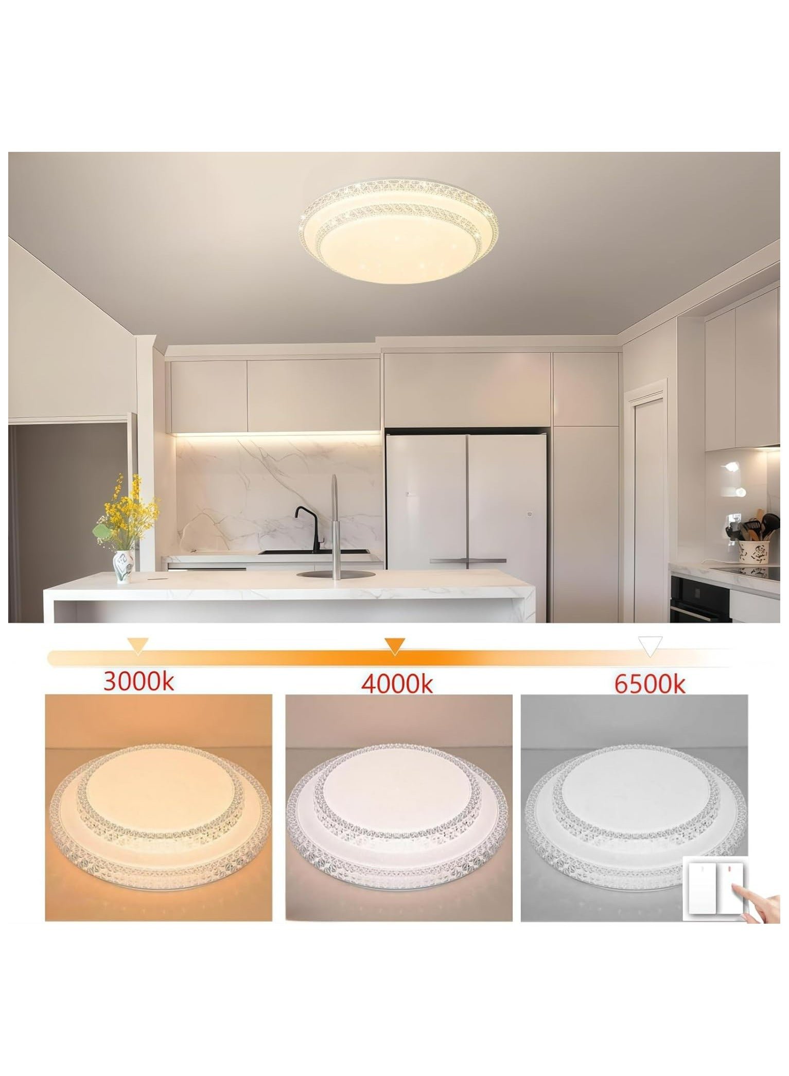 LED THREE ANTI CEILING LAMP view 2